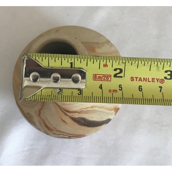 Nemadji Pottery Art Pottery‎ Bud Vase multi swirl signed - Picture 9 of 9